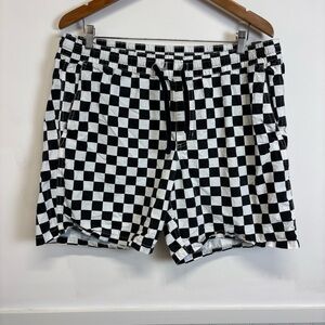 Men’s Vans Checkered Black and White Shorts